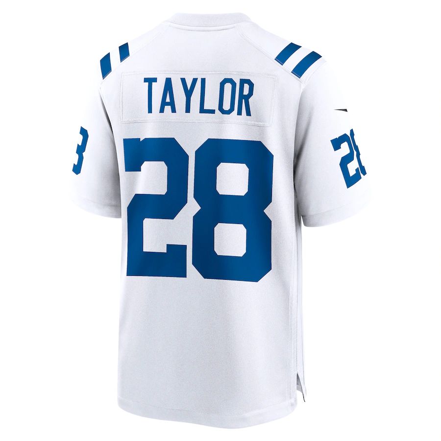 Custom #28 White IND Football Shirt Top