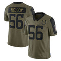 Custom #56 Olive 2021 IND Football Shirt Top