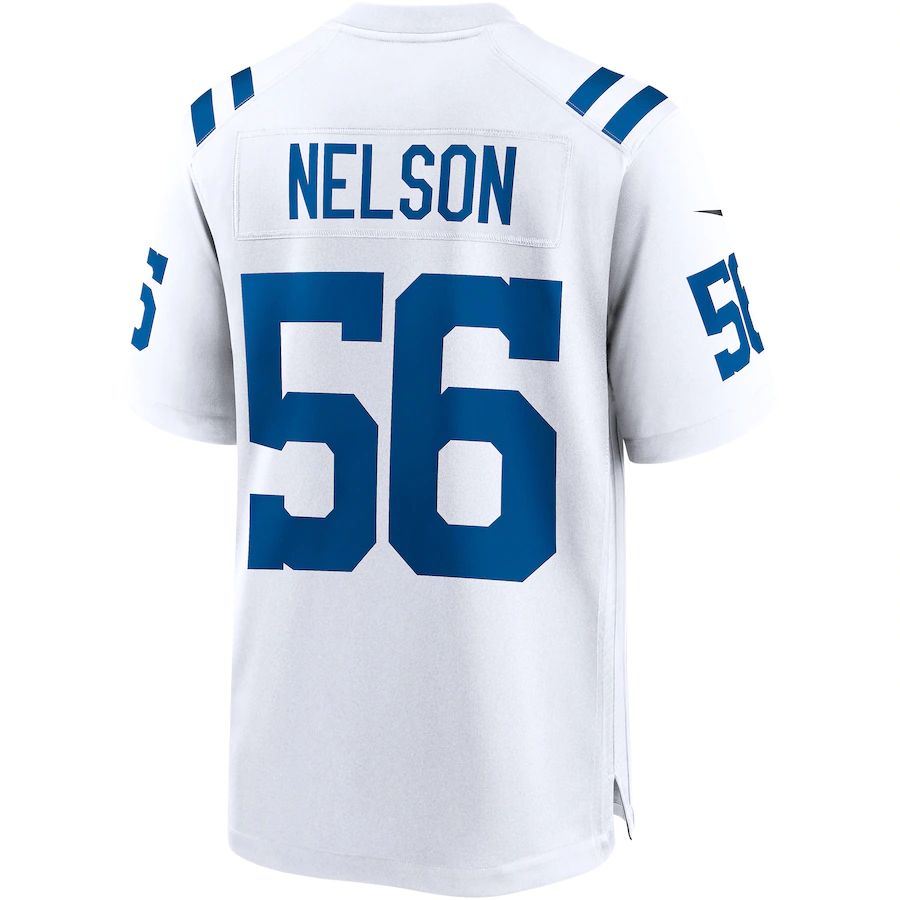 Custom #56 White IND Football Shirt Top