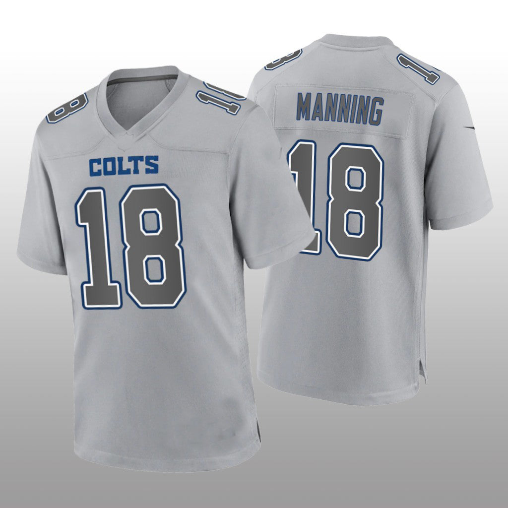 Custom #18 Gray IND Football Shirt Top