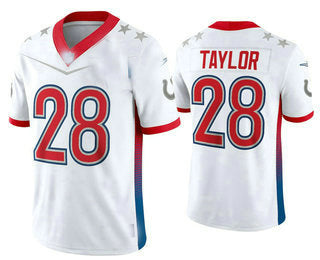 Custom #28 White 2022 IND Football Shirt Top
