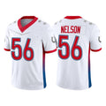 Custom #56 White 2022 IND Football Shirt Top