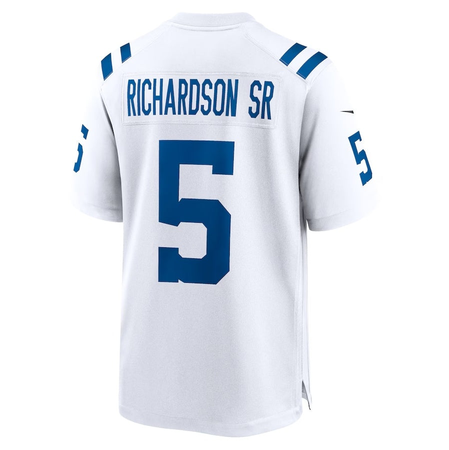Custom #5 White IND Football Shirt Top