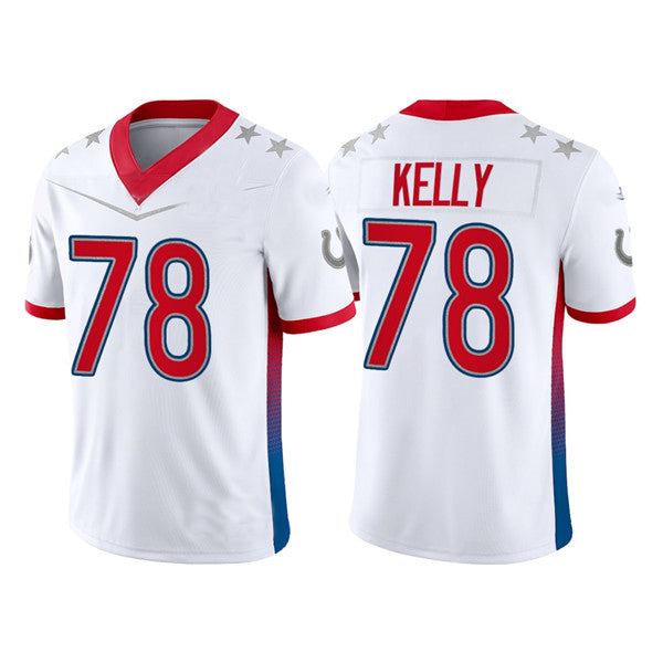 Custom #78 White 2022 IND Football Shirt Top