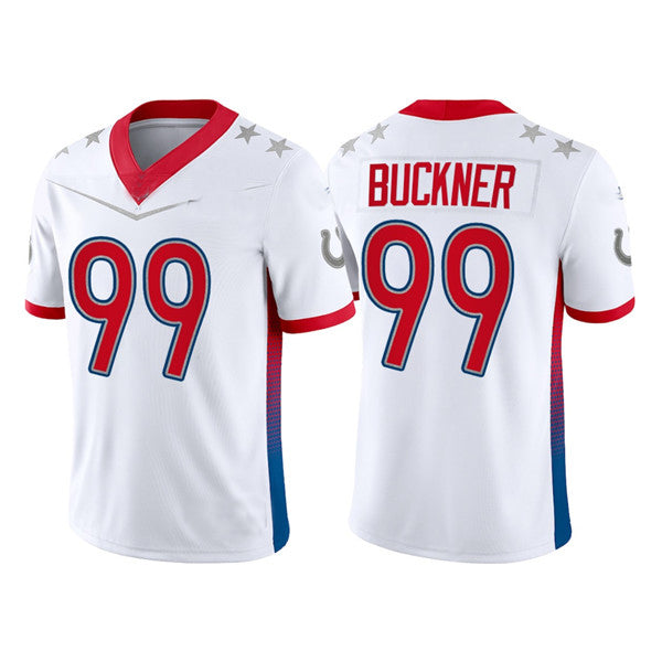 Custom #99 White 2022 IND Football Shirt Top