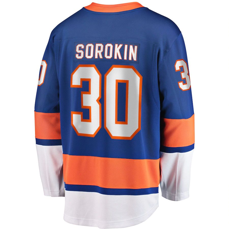 Custom #30 NYI Hockey Shirt Top