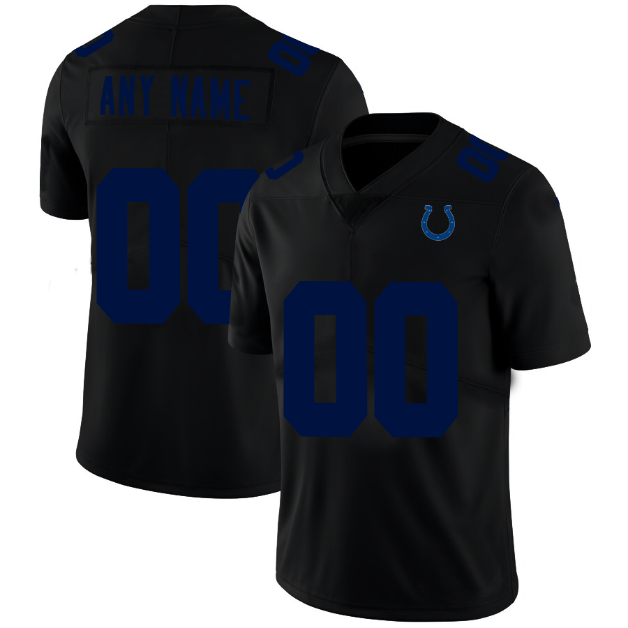 Custom Black IND Football Shirt Top
