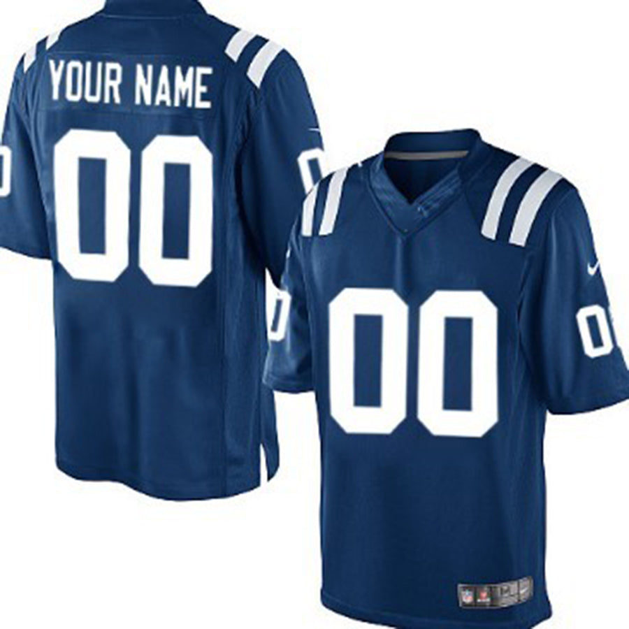 Custom Blue IND Football Shirt Top