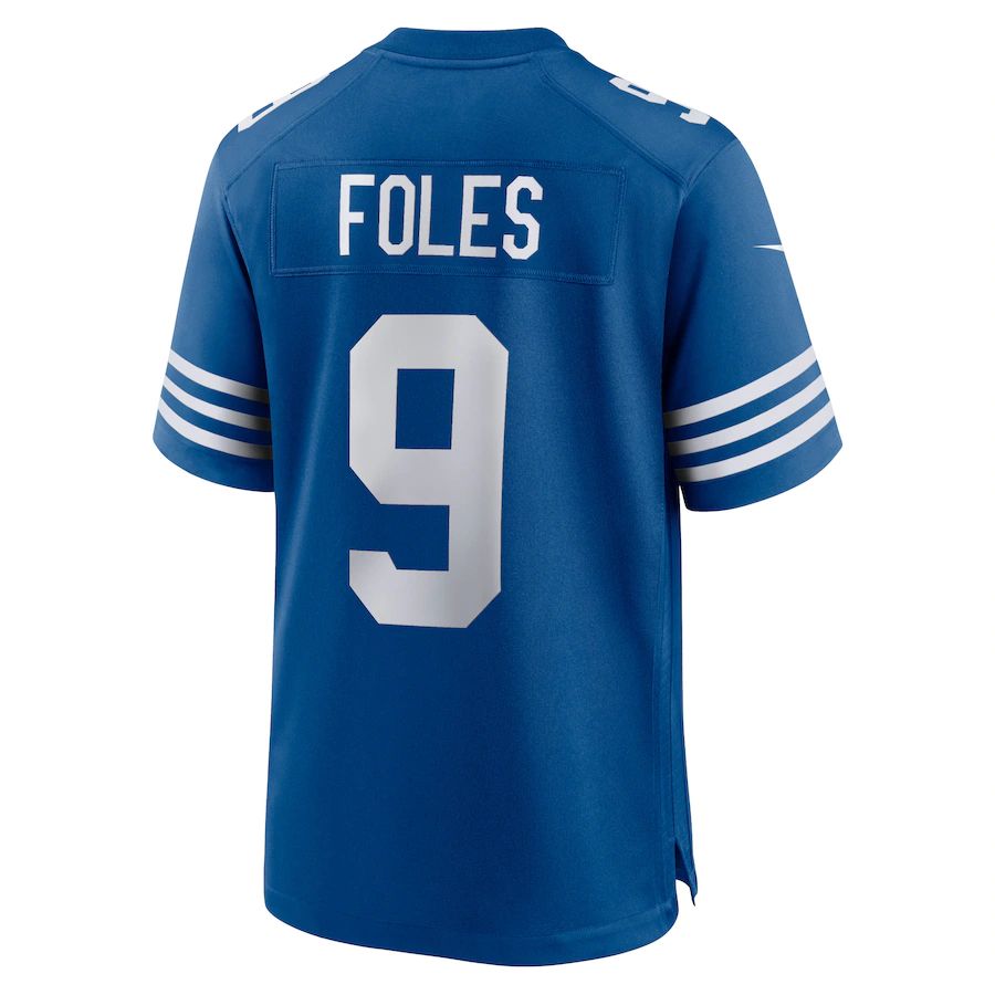 Custom #9 Blue IND Football Shirt Top