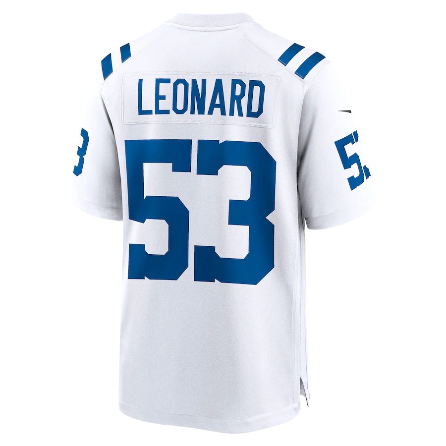 Custom #53 White IND Football Shirt Top