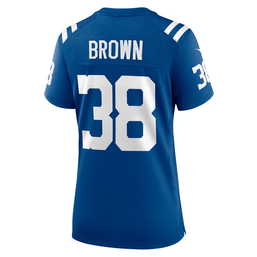 Custom #38 Brown IND Football Shirt Top