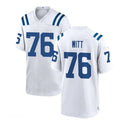 Custom #76 White IND Football Shirt Top