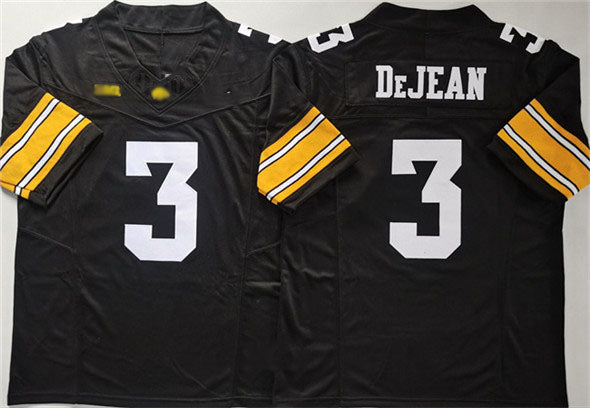 Custom #3 Black College Shirt Top