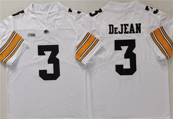 Custom #3 White College Shirt Top
