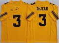 Custom #3 Yellow College Shirt Top