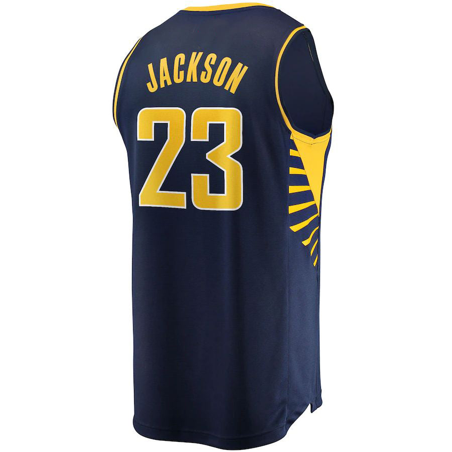 Custom #23 Navy 2021 IND Basketball Shirt Top