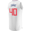 Custom #40 White LAC Basketball Shirt Top