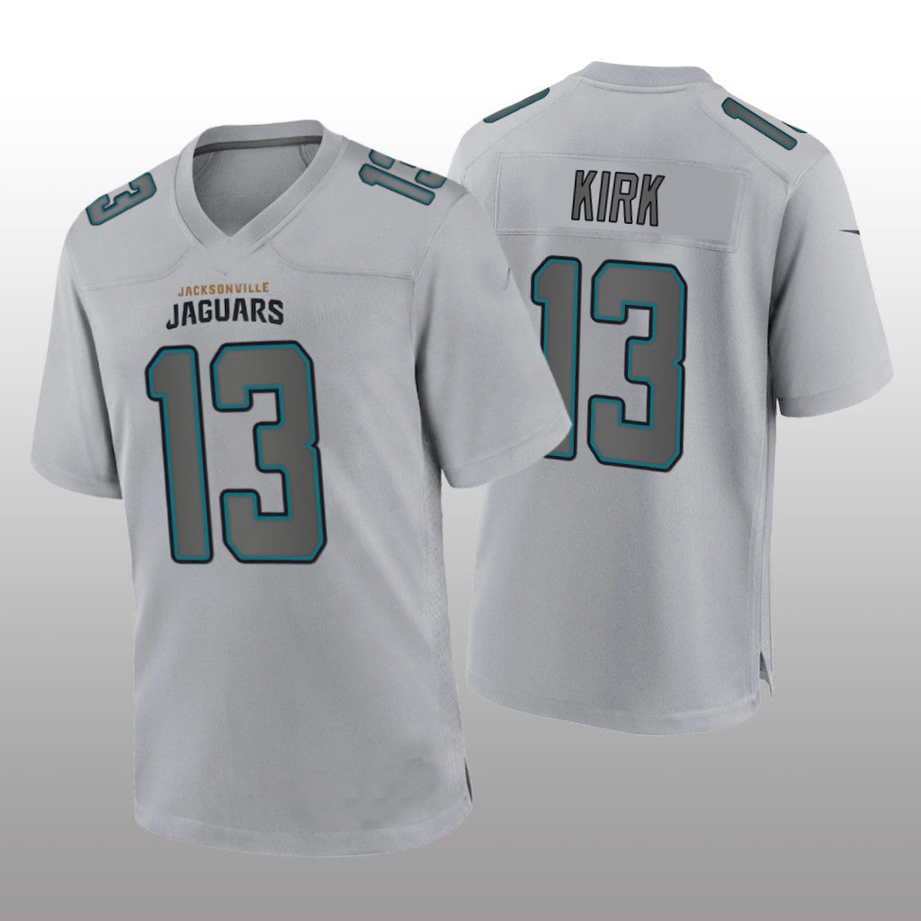Custom #13 Gray JAX Football Shirt Top