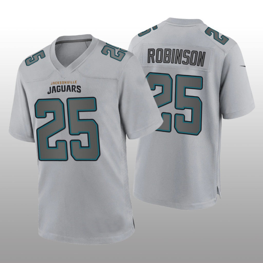 Custom #25 Gray JAX Football Shirt Top