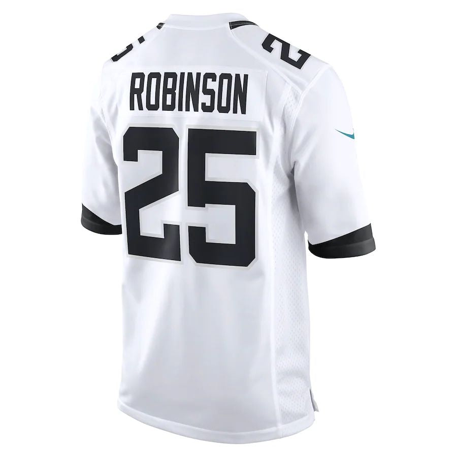 Custom #25 White JAX Football Shirt Top