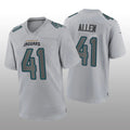 Custom #41 Gray JAX Football Shirt Top