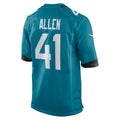 Custom #41 Teal JAX Football Shirt Top