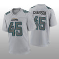 Custom #45 Gray JAX Football Shirt Top