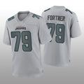 Custom #79 Gray JAX Football Shirt Top