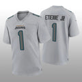 Custom #1 Gray JAX Football Shirt Top