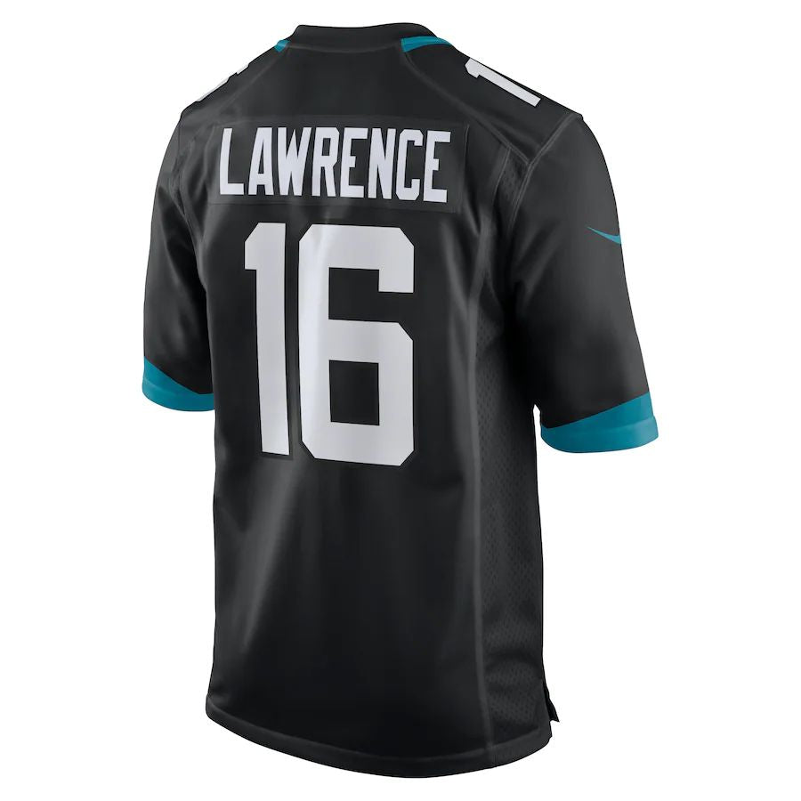 Custom #16 Black JAX Football Shirt Top
