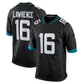 Custom #16 Black JAX Football Shirt Top