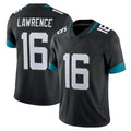Custom #16 Black JAX Football Shirt Top