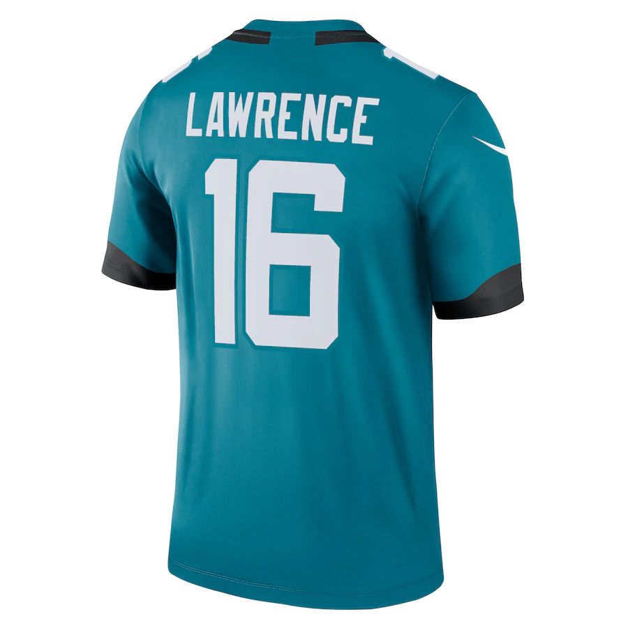 Custom #16 Teal JAX Football Shirt Top