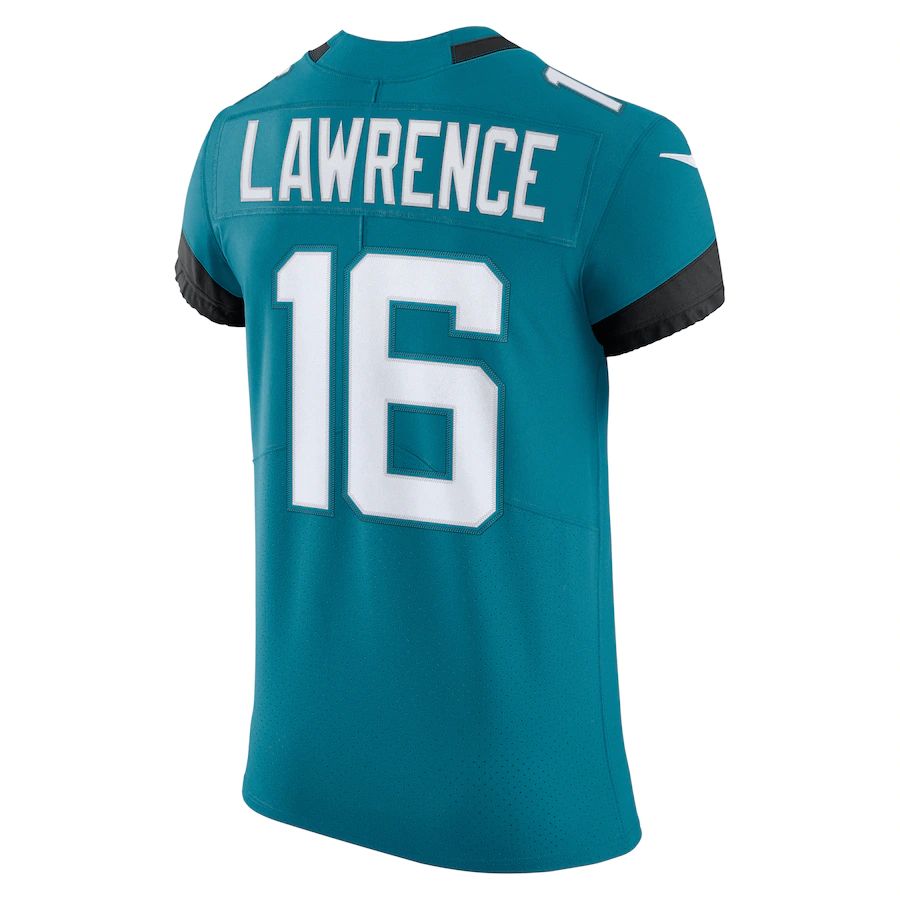 Custom #16 Teal JAX Football Shirt Top