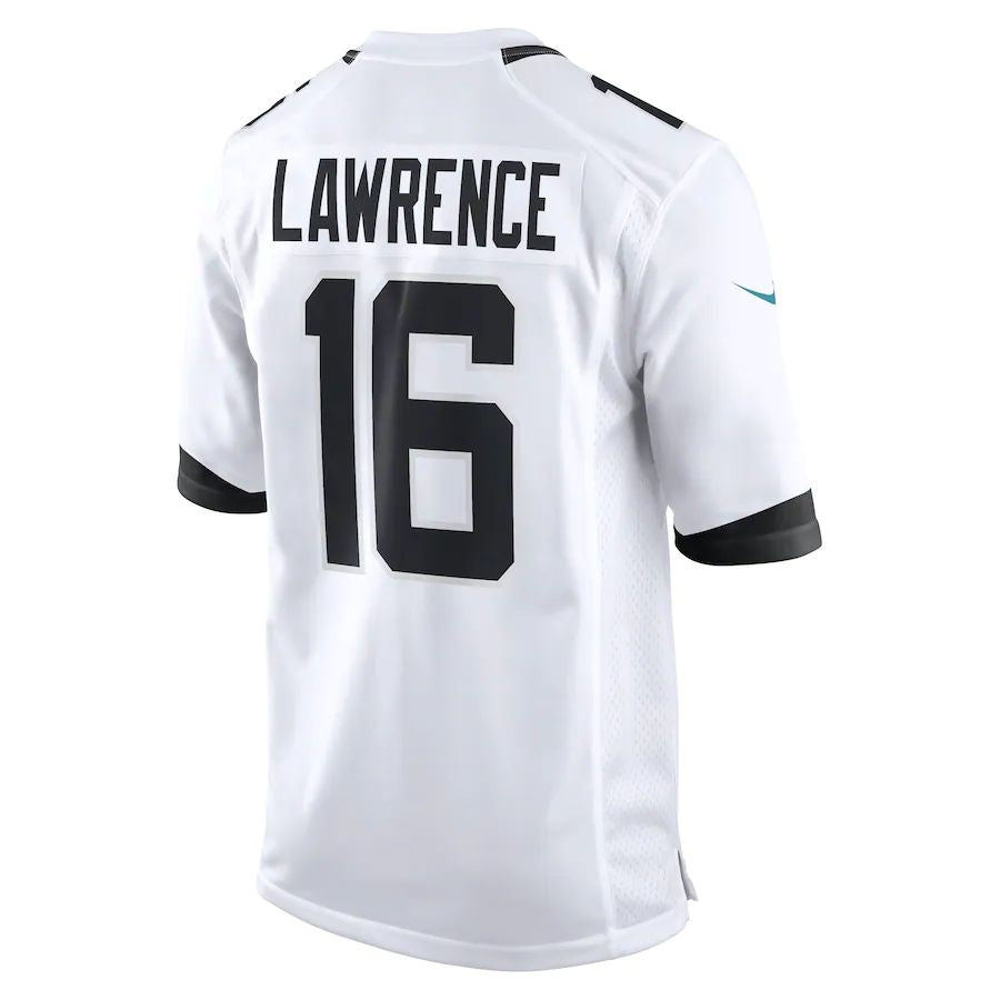 Custom #16 White JAX Football Shirt Top