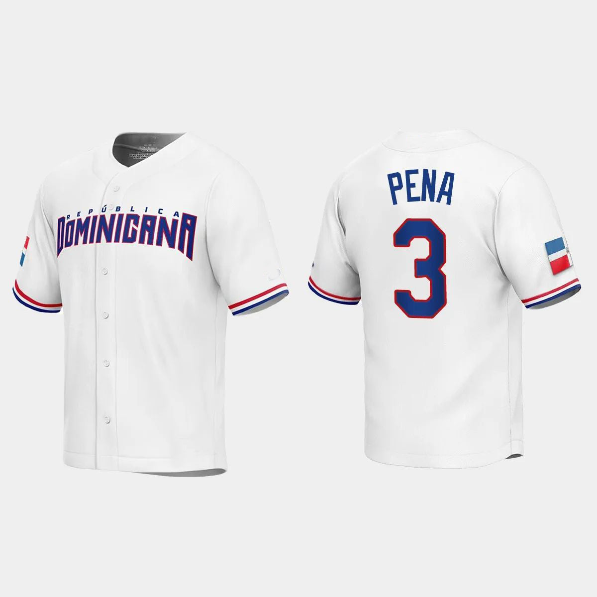 Custom #3 White 2023 Baseball Shirt Top