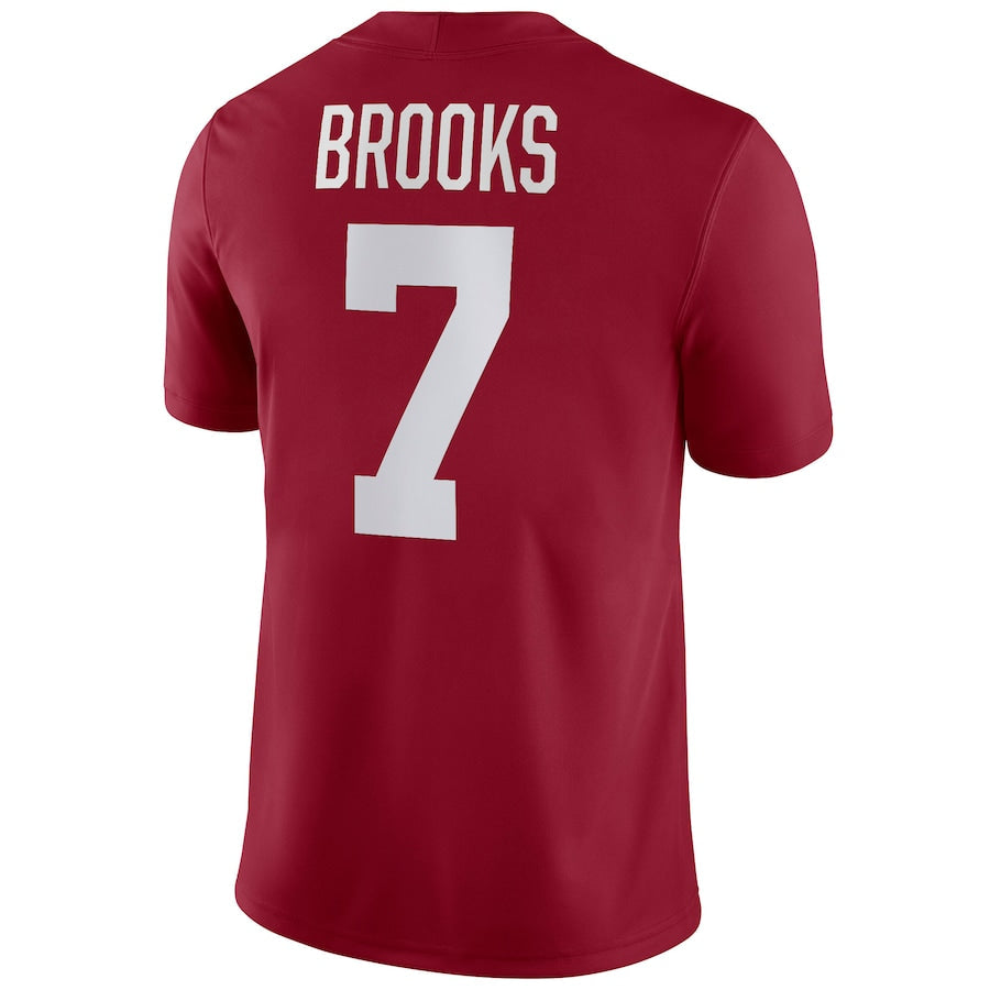 Custom #7 Crimson Football Shirt Top