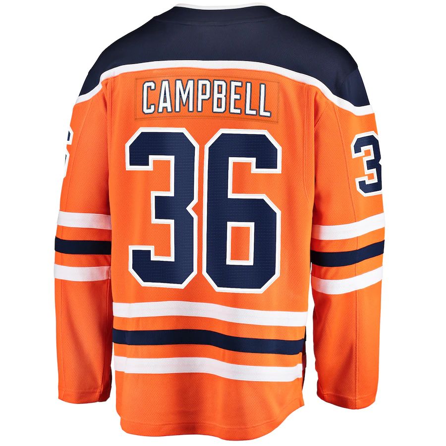 Custom #36 Orange EDM Hockey Shirt Top