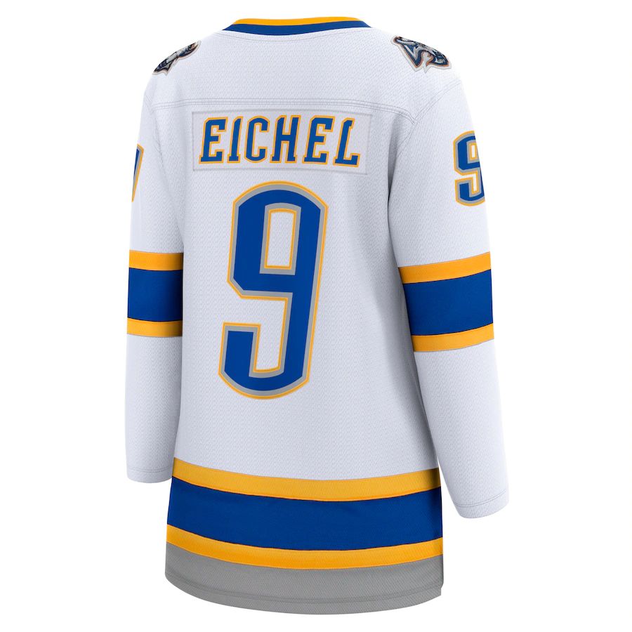 Custom #9 White 2020 BUF Hockey Shirt Top