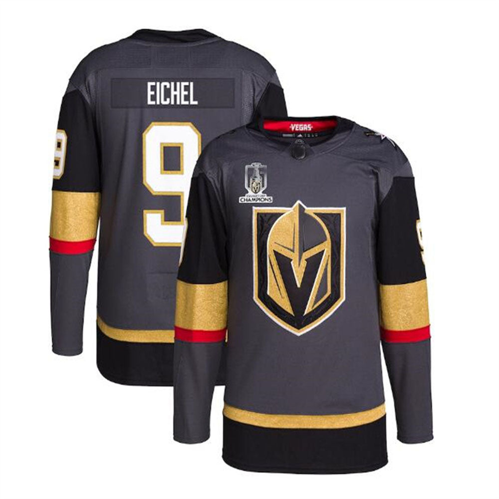 Custom #9 Gray 2023 Stanley Cup VGK Hockey Shirt Top