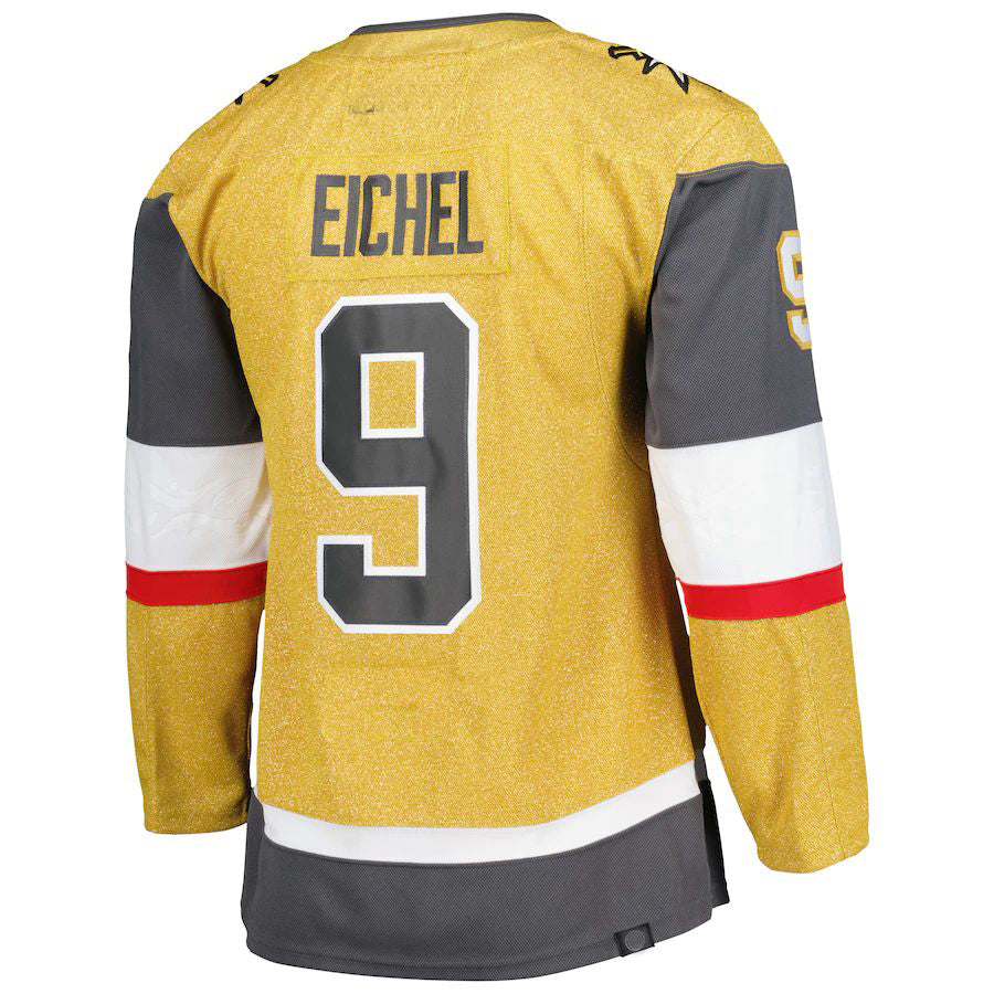 Custom #9 Gold VGK Hockey Shirt Top
