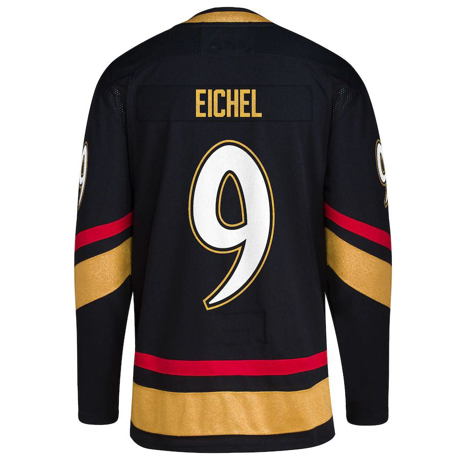 Custom #9 Black Retro VGK Hockey Shirt Top