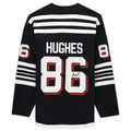 Custom #86 Black NJD Hockey Shirt Top