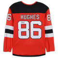 Custom #86 Red NJD Hockey Shirt Top