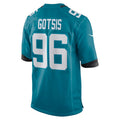 Custom #96 Teal JAX Football Shirt Top