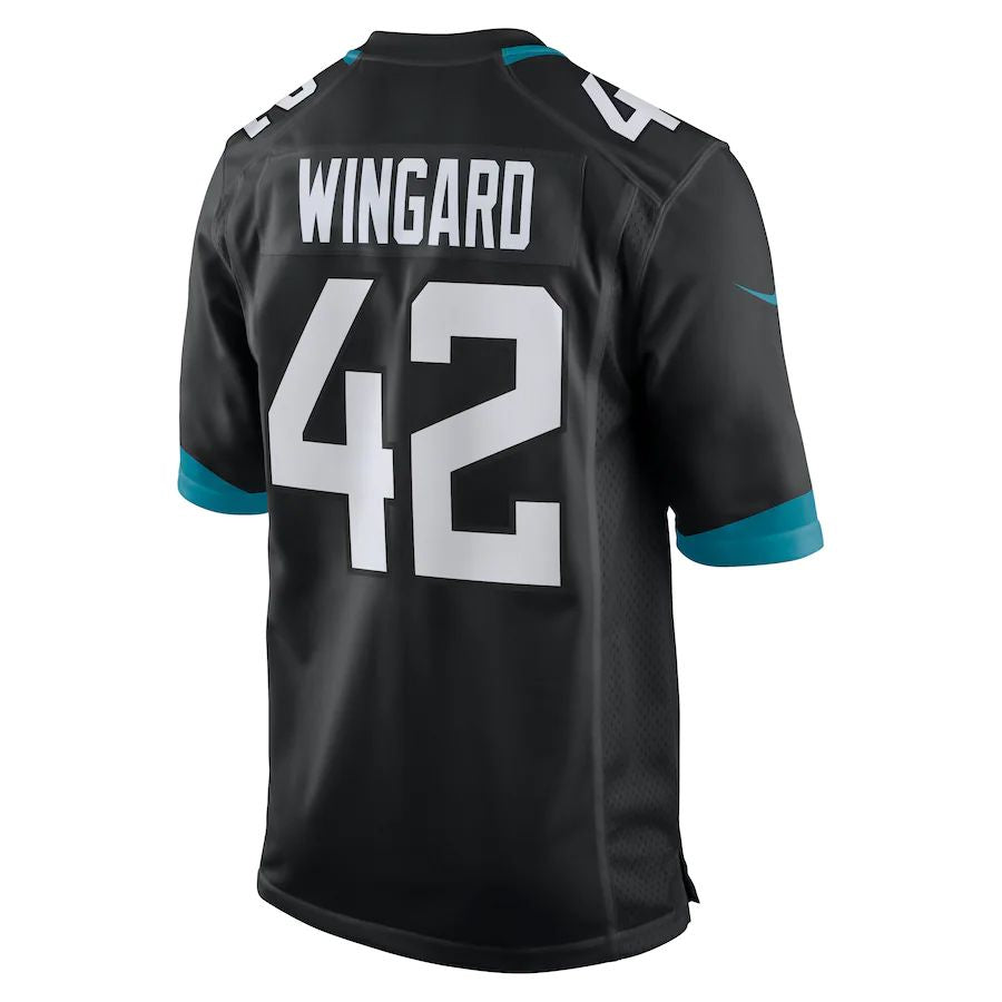 Custom #42 Black JAX Football Shirt Top