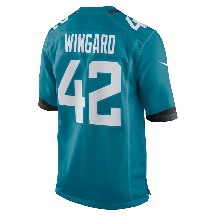 Custom #42 Teal JAX Football Shirt Top