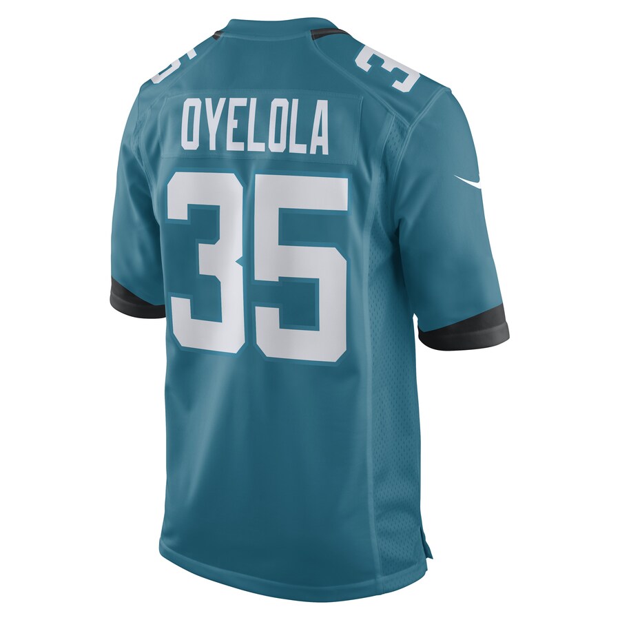 Custom #35 Teal JAX Football Shirt Top