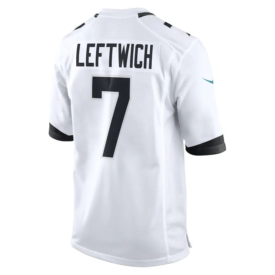 Custom #7 White JAX Football Shirt Top