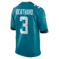 Custom #3 Teal JAX Football Shirt Top